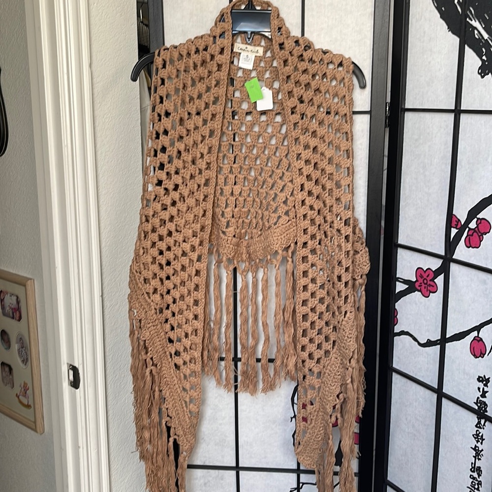 Cousin Earl Boutique Woven Bohemian Cardigan
